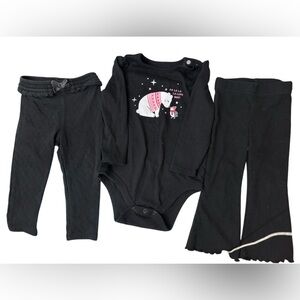 Garanimals Black Baby Outfit Set